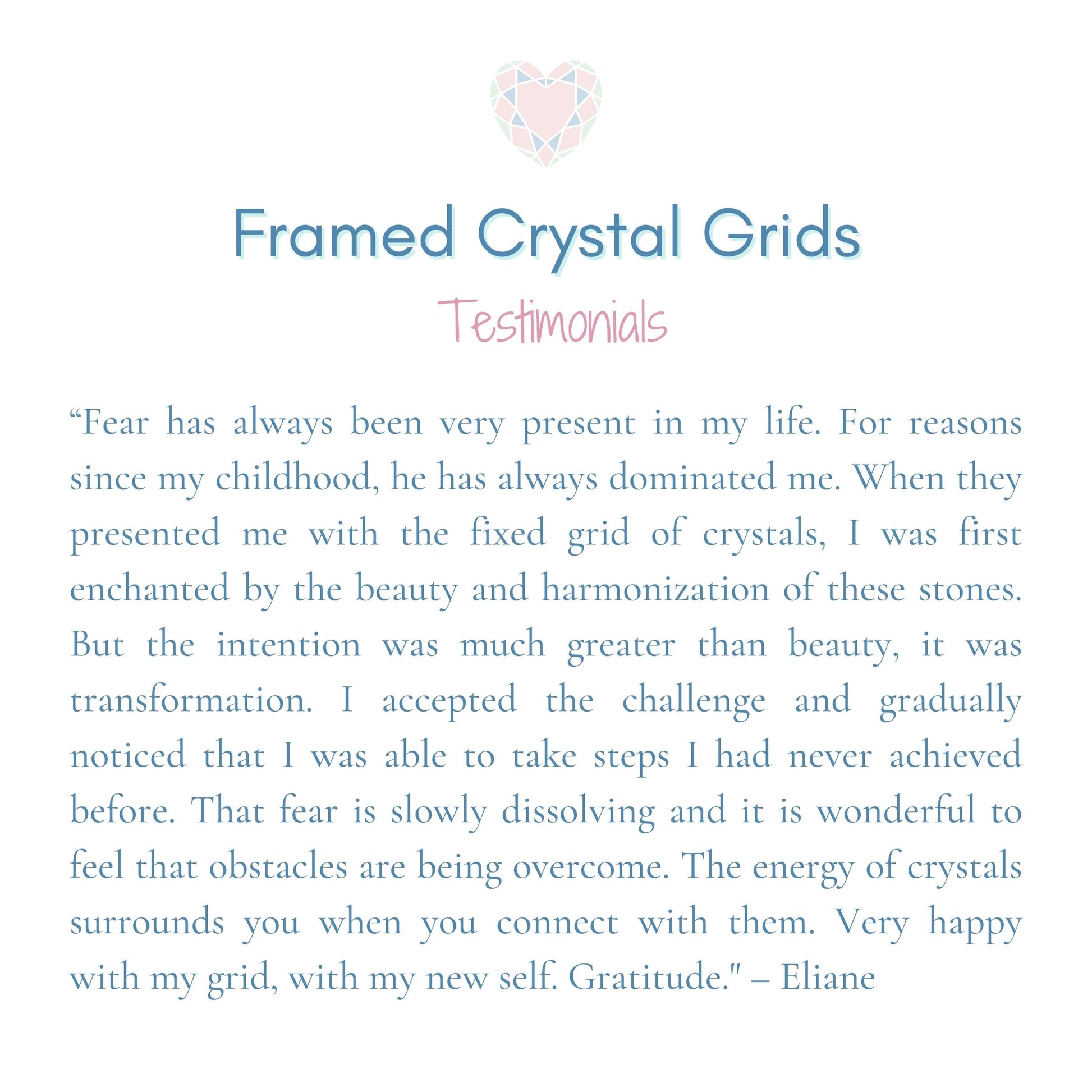 Mystical Purpose Testimonial Review on Framed Crystal Grids for Working Fears