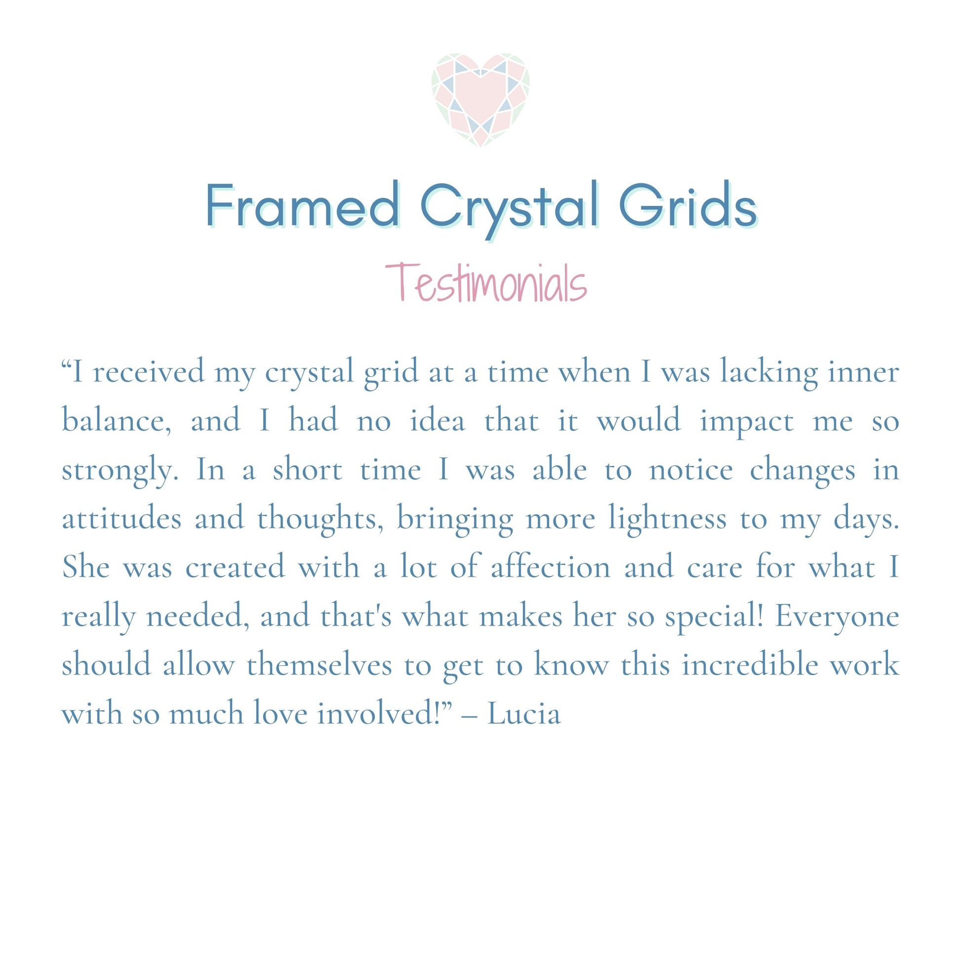 Mystical Purpose Testimonial Review on Framed Crystal Grids for Balance